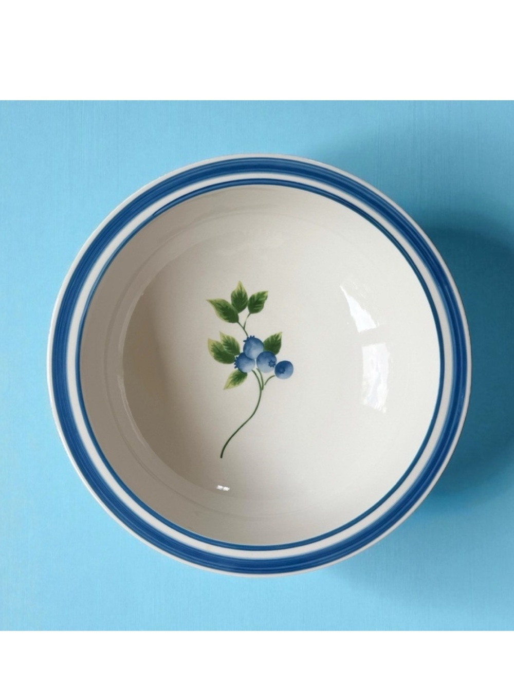 LL Bean Blueberry 9" Round Vegetable Bowl